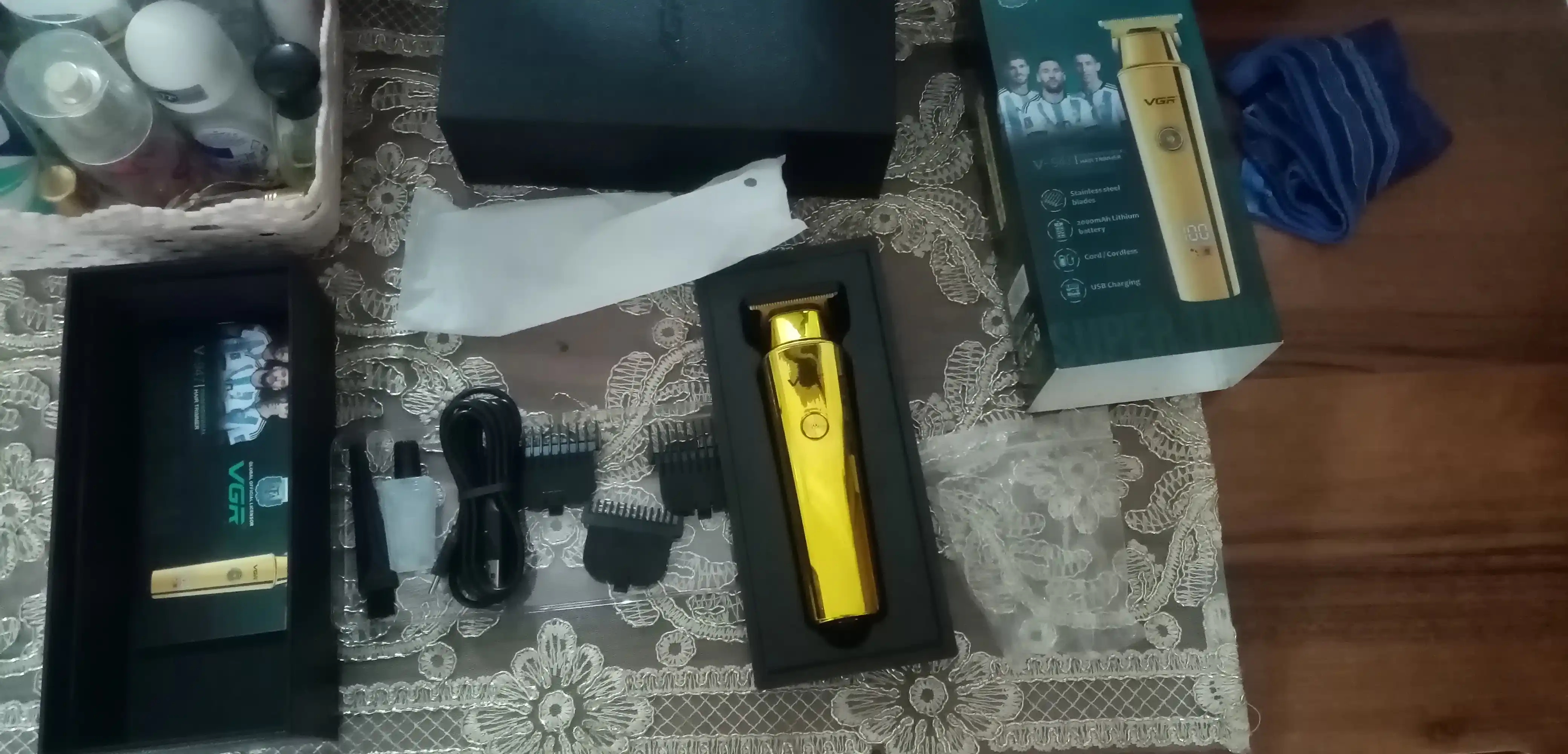 VGR, professional trimmer, simsiz, soch olish uchun
