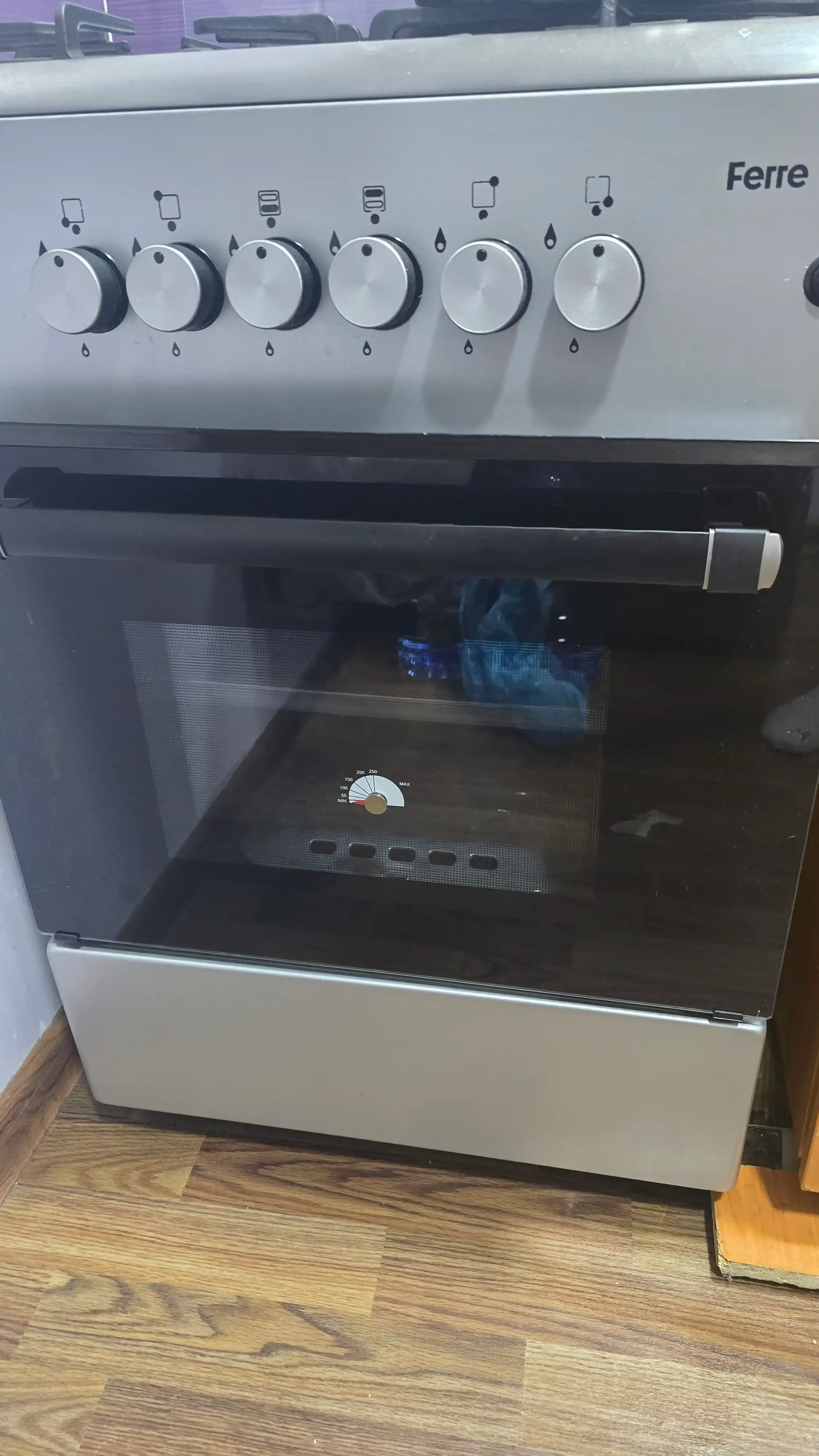 Газовая плита FERRE BT60G, 4 конфорки, газовая/комбинированная, электроподжиг, 60 см