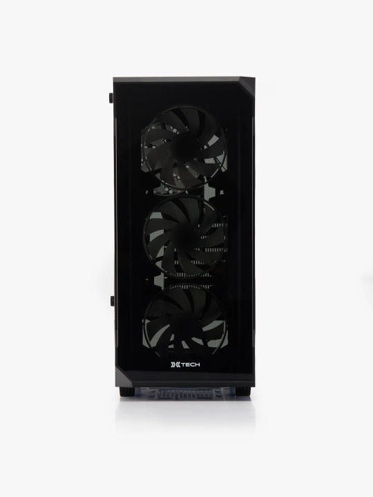 Корпус для ПК, игровой, с 3-4 вентиляторами, RGB, ATX