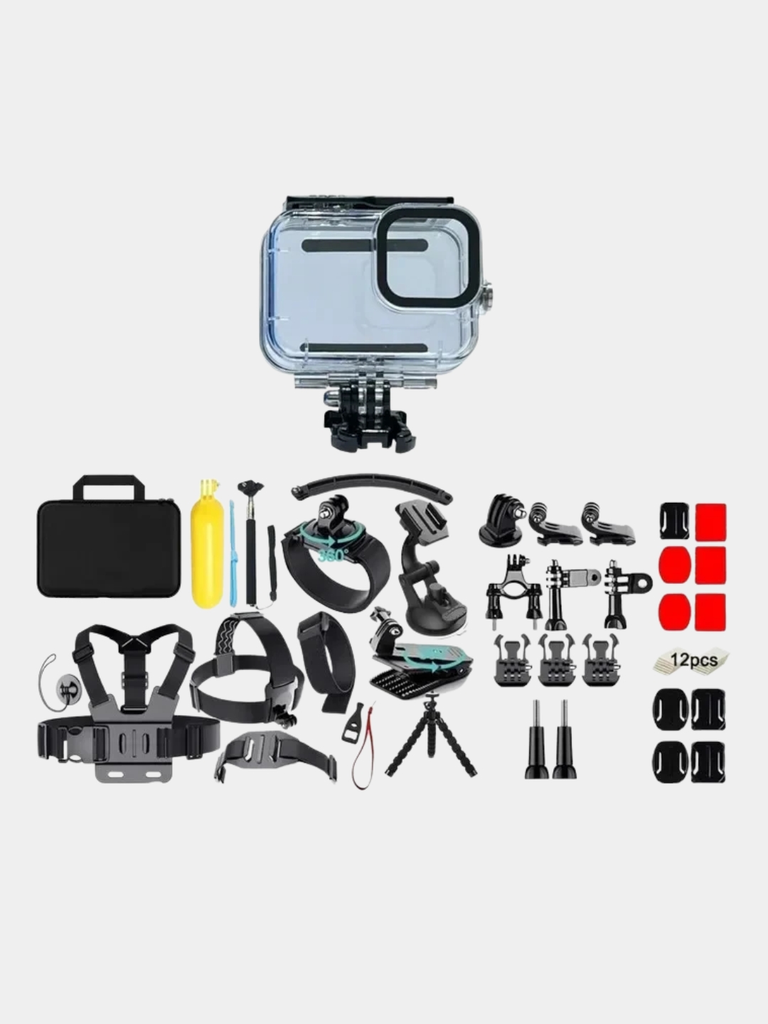 Набор для экшн камеры Go Pro 50 в 1, в чехле