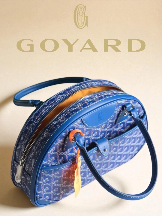 Goyard ayollar sumkasi, yelka orqali, 8-martga sovg‘a, qizlar uchun, ko‘k, qora