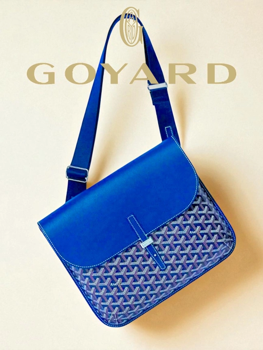 Мужская сумка через плечо Goyard, кросс боди барсетка гоярд синий белый черный вип гоярд