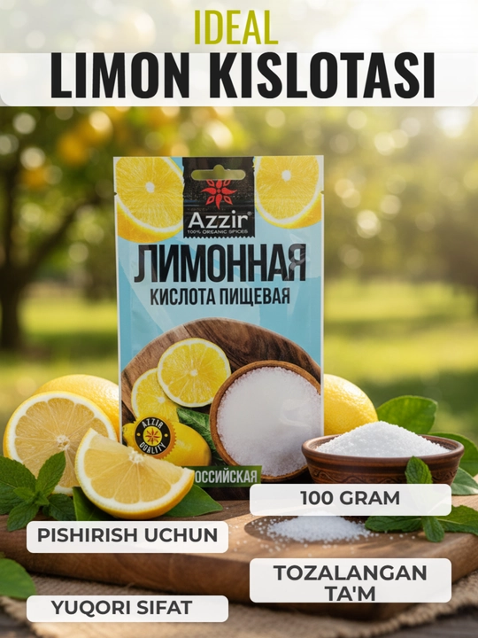Limon kislotasi "Azzir" dan, 100 g - 