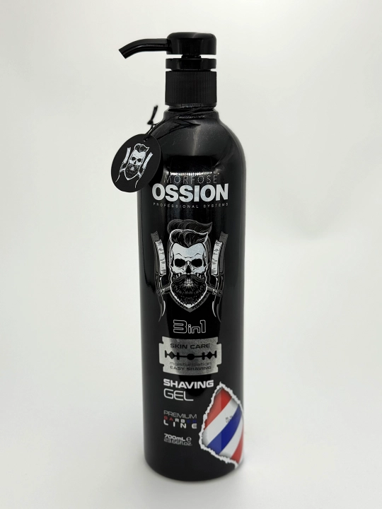 Гель для бритья "Morfose Ossion", 700 мл, 3 в 1, подходит для всех типов кожи