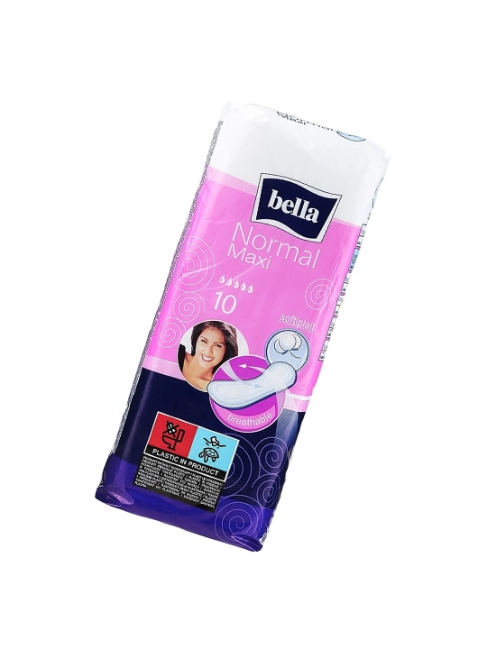BELLA Normal Maxi gigiena prokladkalari, yutuvchi, 10 dona