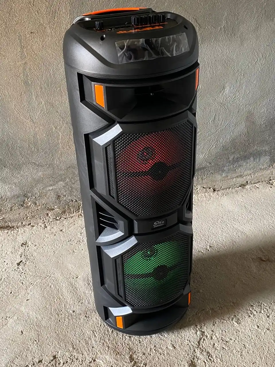 Караоке колонка Sing-e с микрофоном, Bluetooth, портативная, RGB подсветка