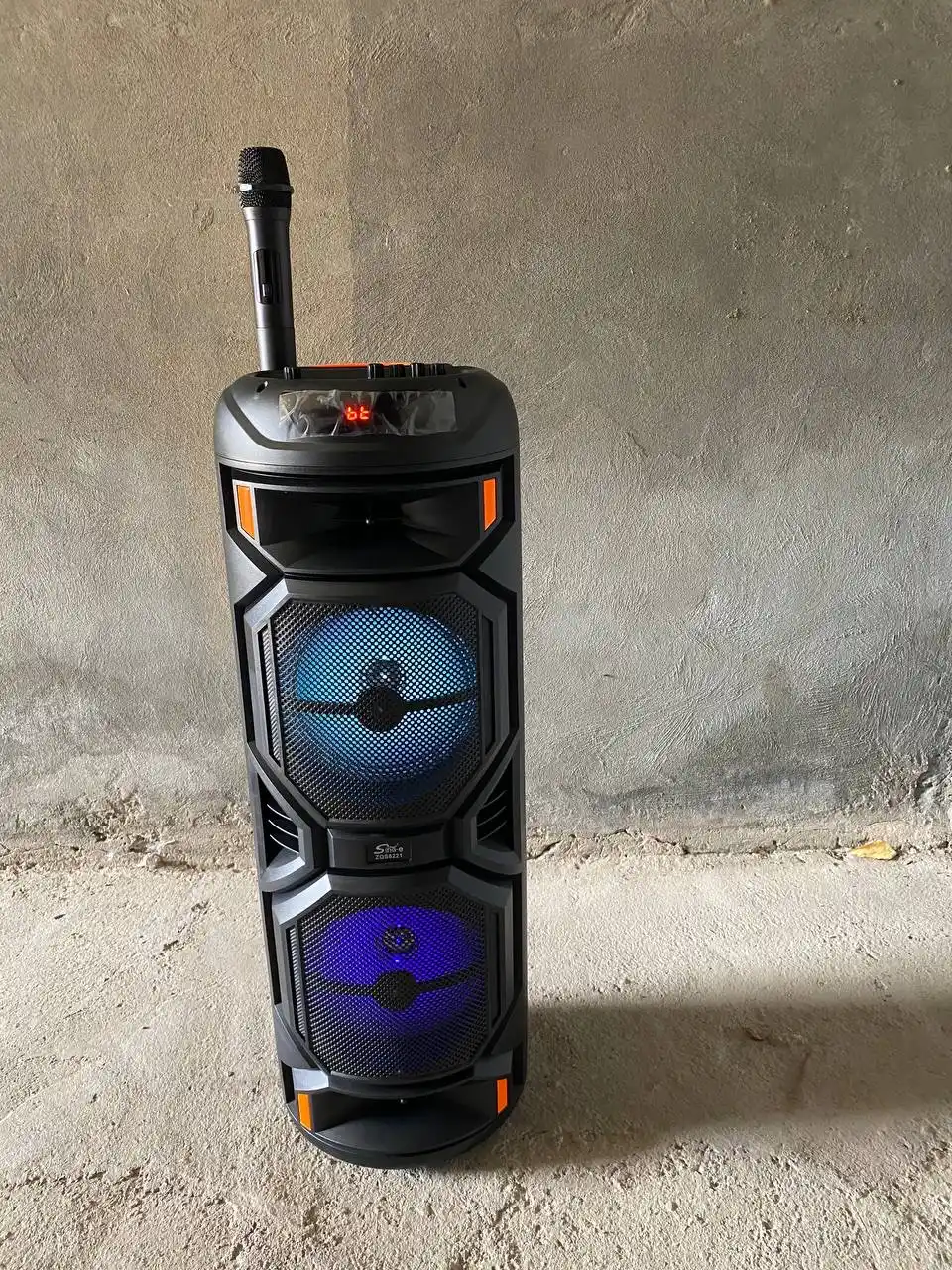 Караоке колонка Sing-e с микрофоном, Bluetooth, портативная, RGB подсветка