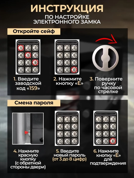 Электронный сейф - для хранения денег и документов