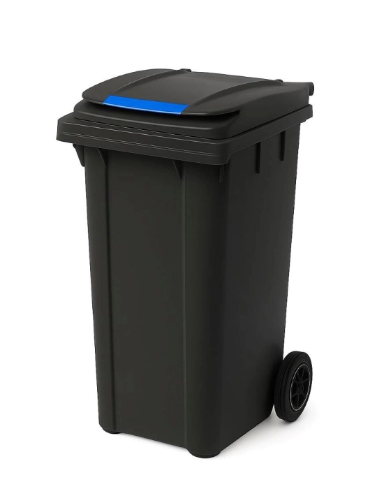 Pedalsiz plastik axlat idishi, 120 litr - 