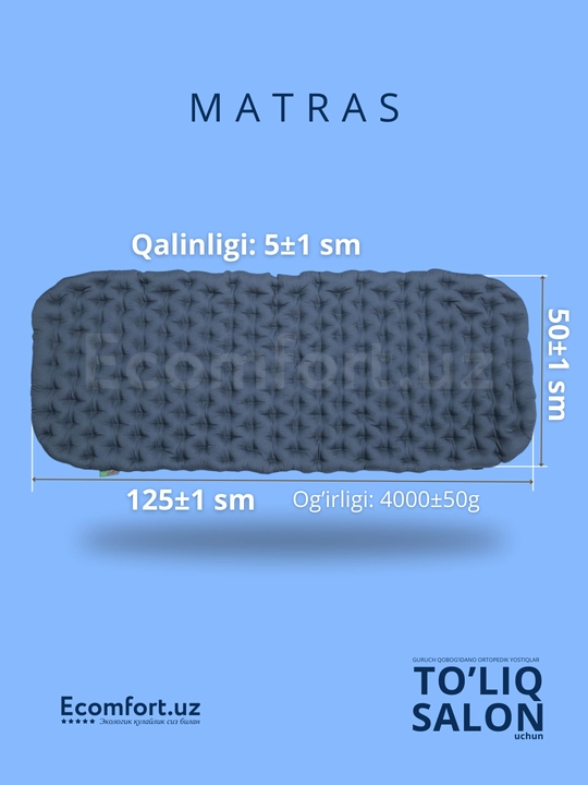 Avtomobillar uchun ortopedik nakidkalar, to'liq salon, ECOMFORT