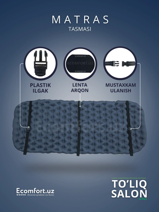 Avtomobillar uchun ortopedik nakidkalar, to'liq salon, ECOMFORT
