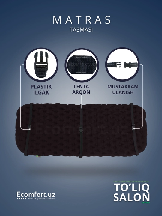Avtomobillar uchun ortopedik nakidkalar, to'liq salon, ECOMFORT