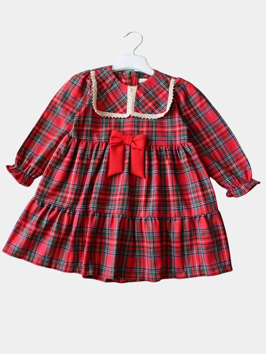 Платье для девочки нарядное праздничное в клетку Baby Rose, детское осеннее платье в садик