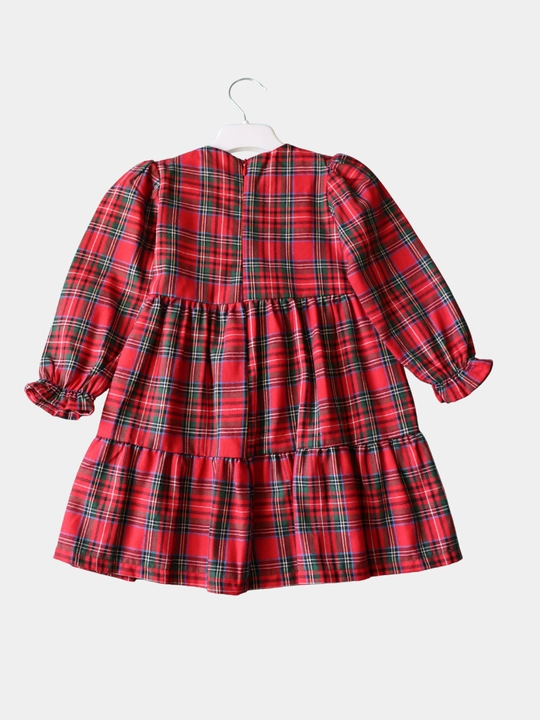 Платье для девочки нарядное праздничное в клетку Baby Rose, детское осеннее платье в садик