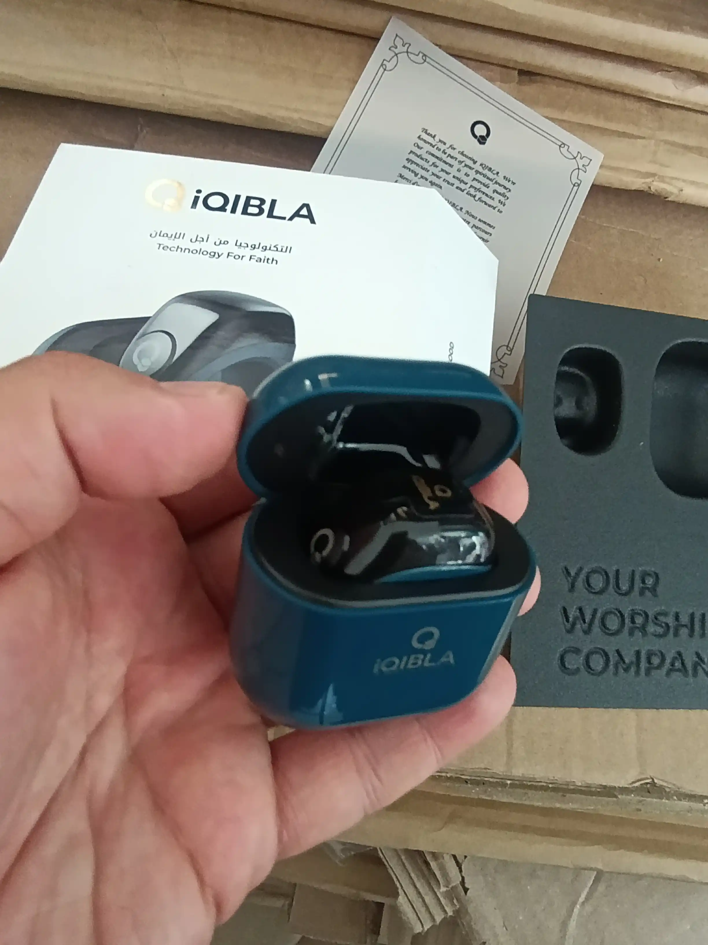Elektron Tasbeh Zikr Ring Jood, zaryad keysi bilan, namoz vaqti eslatmasi, universal uzuk