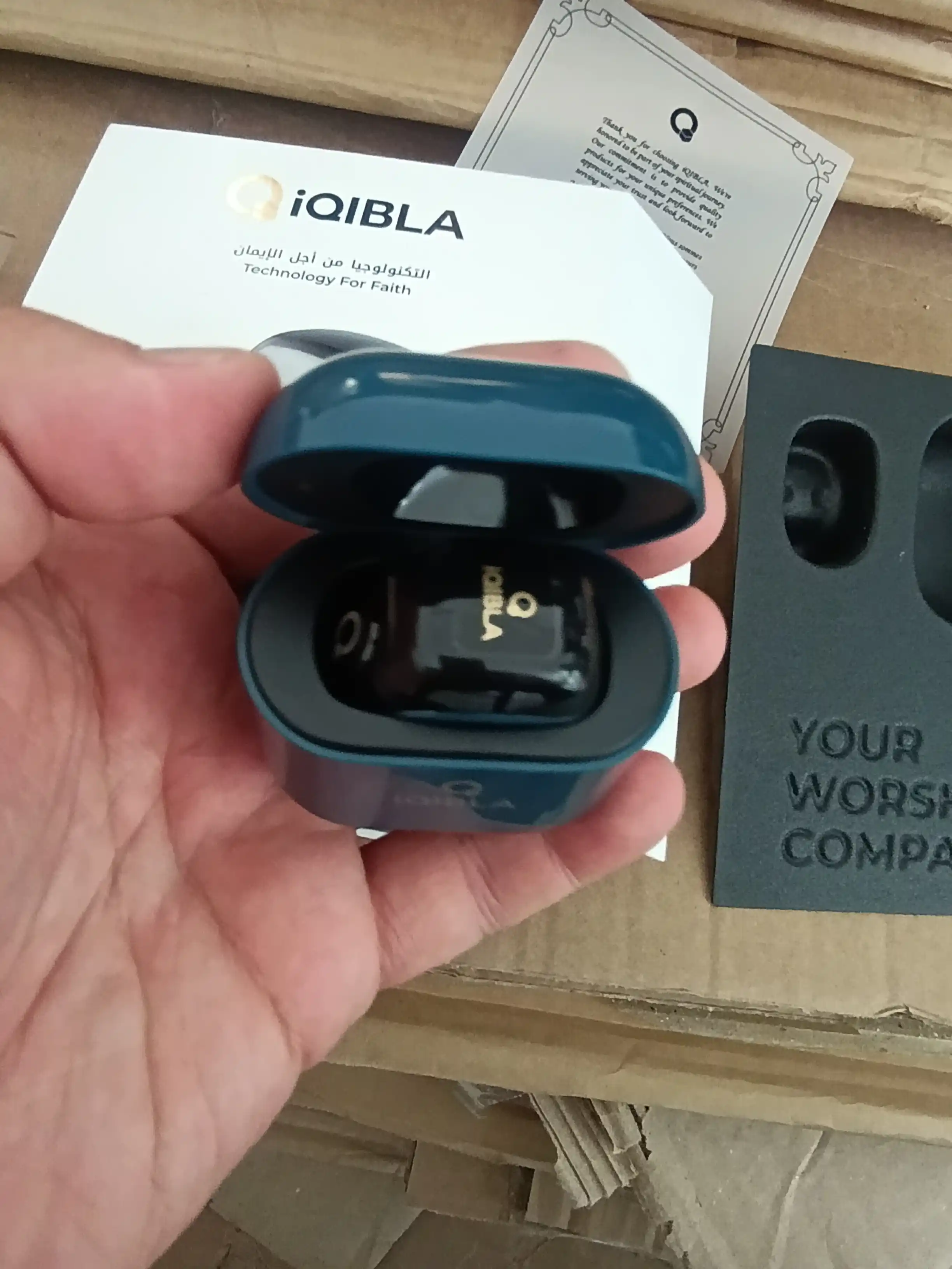 Elektron Tasbeh Zikr Ring Jood, zaryad keysi bilan, namoz vaqti eslatmasi, universal uzuk