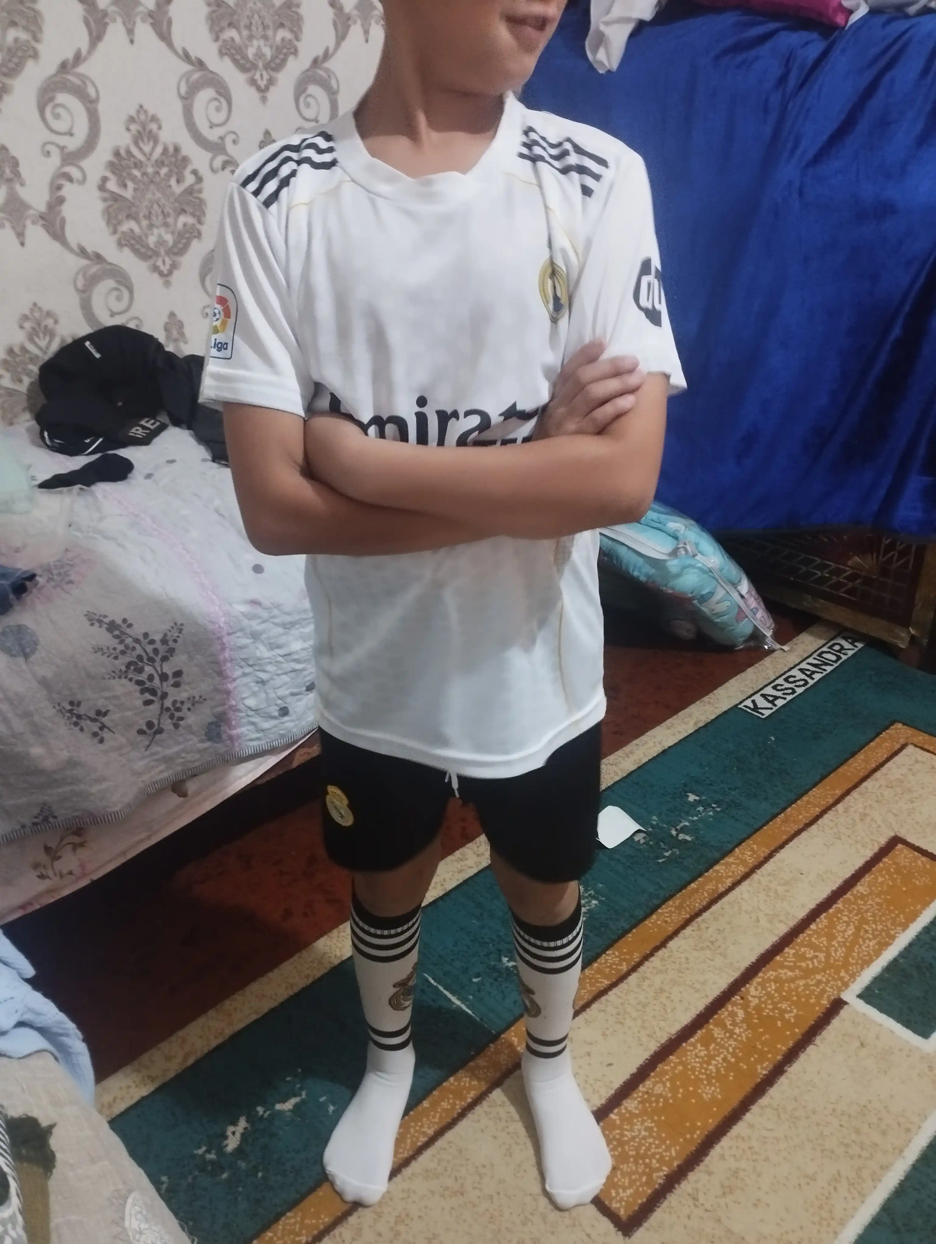 Bolalar uchun Real Madrid futbol formasi, Mbappe, Arda Guler, Vini Jr