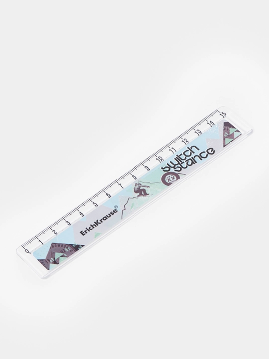 ErichKrause plastik o‘lchov liniyasi, 15 sm, bolalar uchun rang-barang, 55982 - 