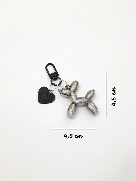Balloon Dog breloki, "Sharli kuchukcha" breloki, kalit uchun brelok, sumka uchun brelok