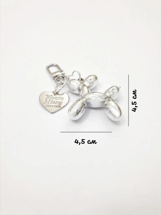 Balloon Dog breloki, "Sharli kuchukcha" breloki, kalit uchun brelok, sumka uchun brelok