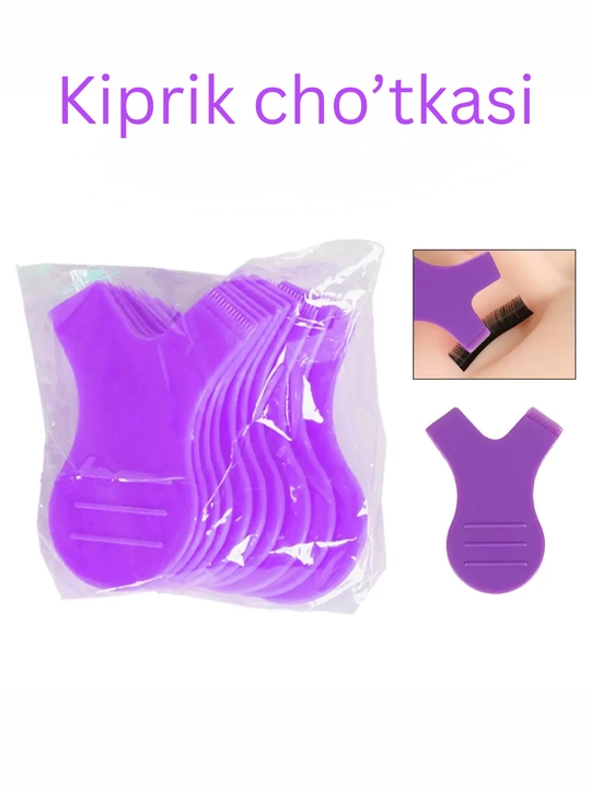 Kirpiklar uchun ixcham taroq va tush surtish uchun aplikator - 