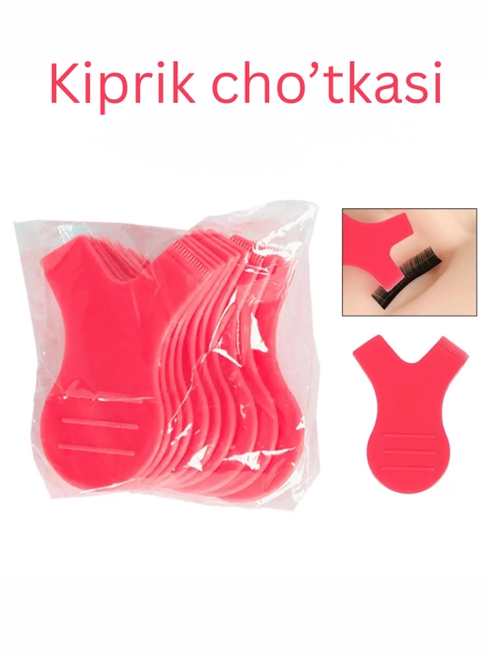Kirpiklar uchun ixcham taroq va tush surtish uchun aplikator - 