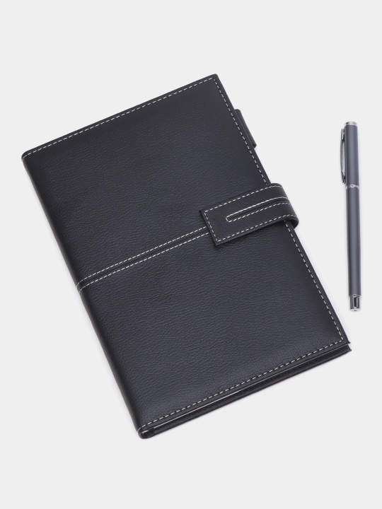 Ежедневник Deli N139G, A5, 120 листов, чёрный, 80 г/м²