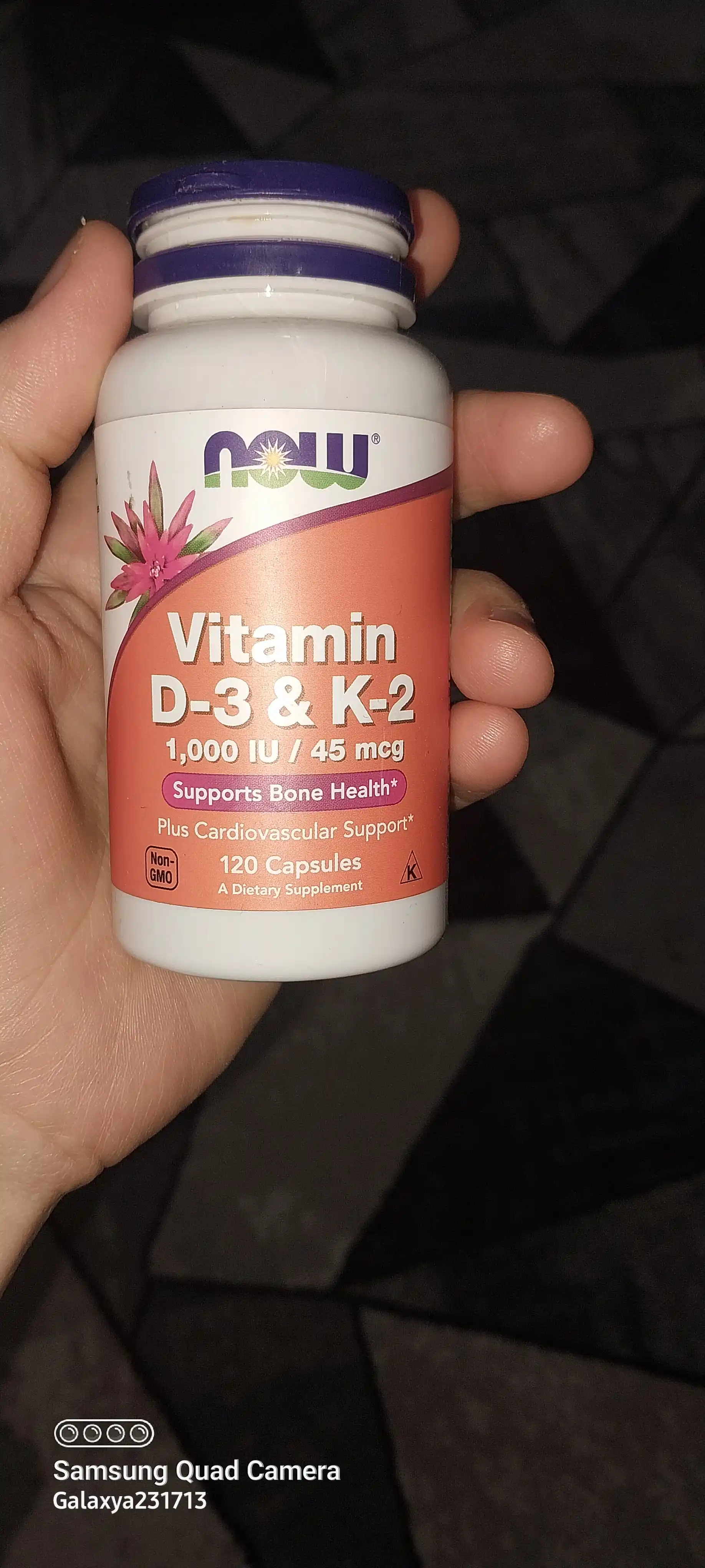 D3 + K2 NOW Foods vitaminlari - mustahkam suyaklar va sog'lom yurak uchun, 120 ta kapsula