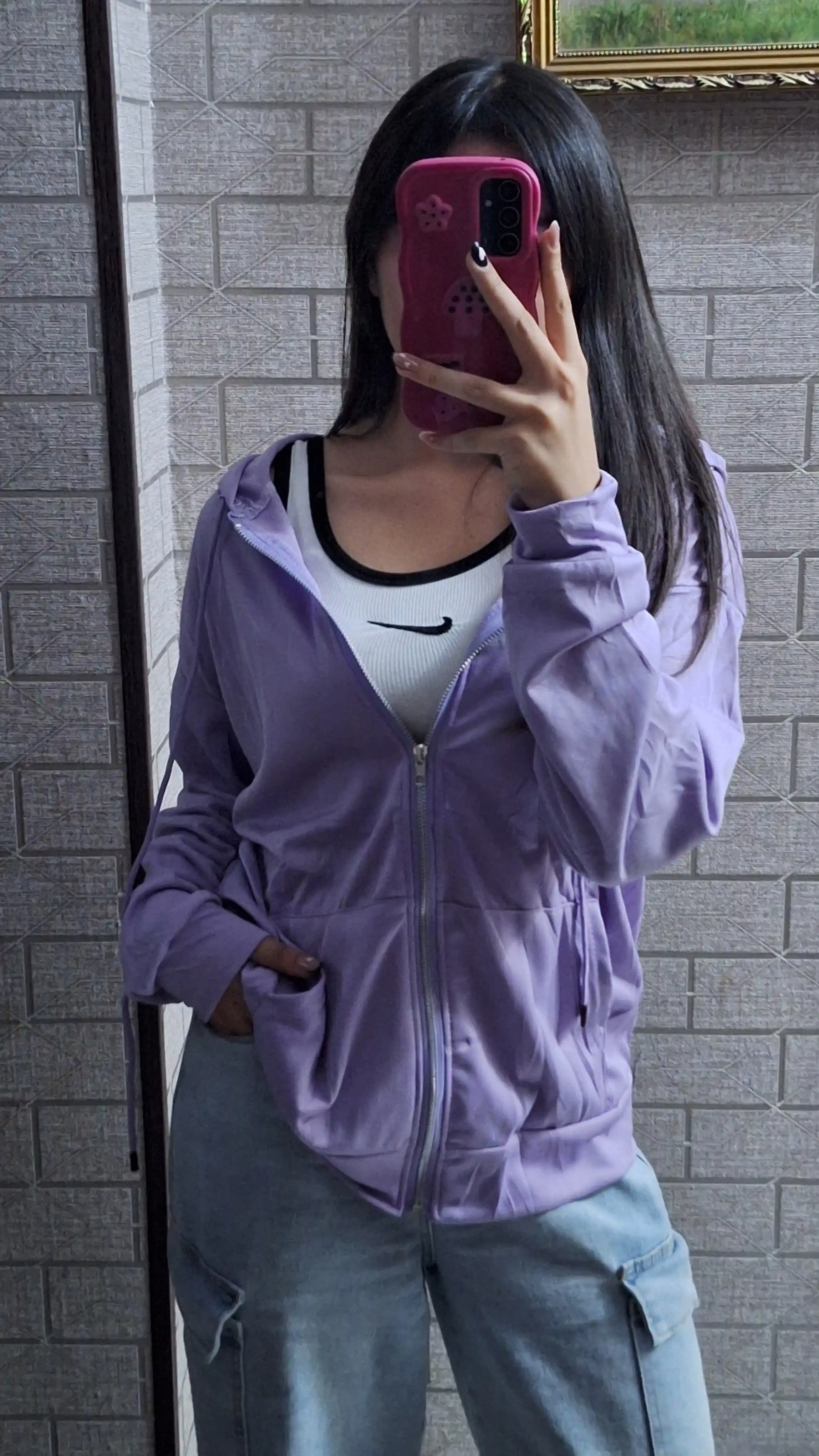 Ayollar yashin ustidagi xudi, kapyushonli, oversize, sportcha qalin kiyim