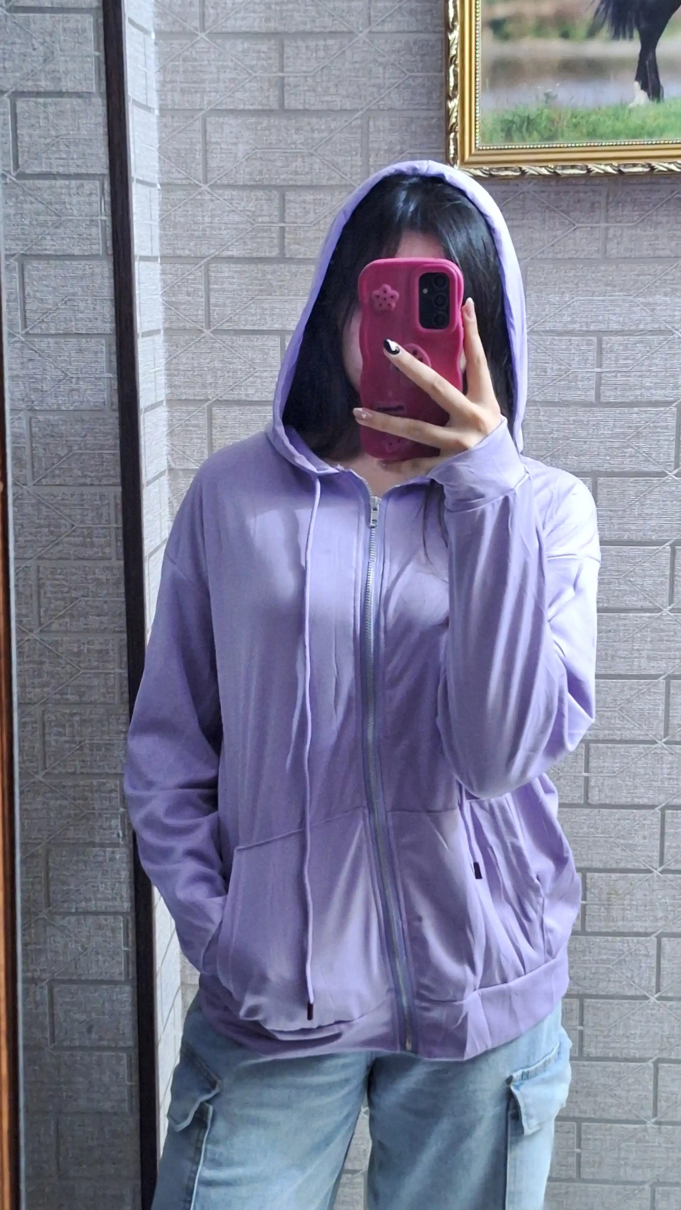 Ayollar yashin ustidagi xudi, kapyushonli, oversize, sportcha qalin kiyim