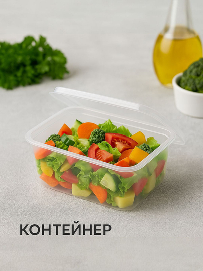 Контейнер пищевой, 400 мл, набор 10 шт, для заморозки, для ежедневного пользования