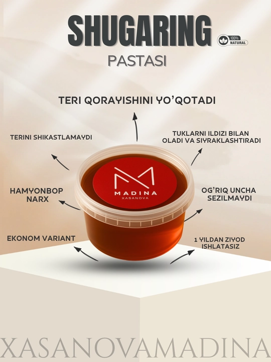Shugaring osson tez tozalaydi depilatsiya uchun - 