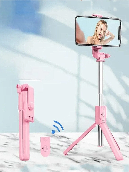 Monopod LED va Bluetooth pulti bilan, smartfonlar, iPhone, Android uchun selfi tayoqchasi