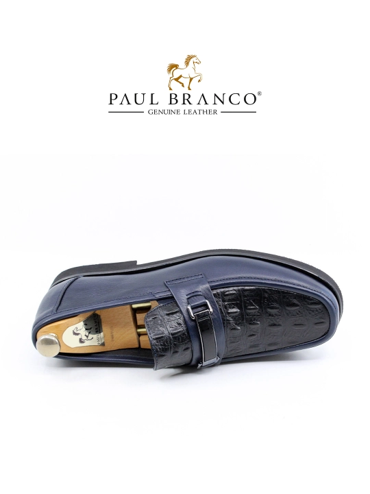 Мокасины из натуральной кожи, мужские классические, Paul Branco 12503