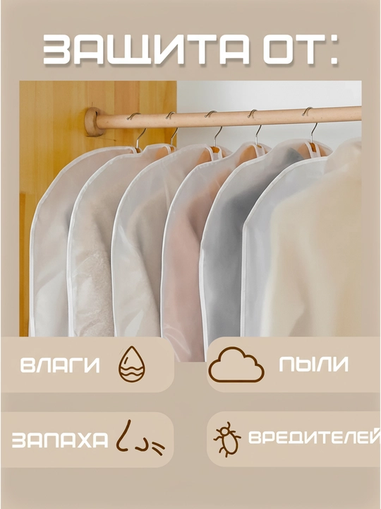 Чехол для одежды, органайзер на молнии