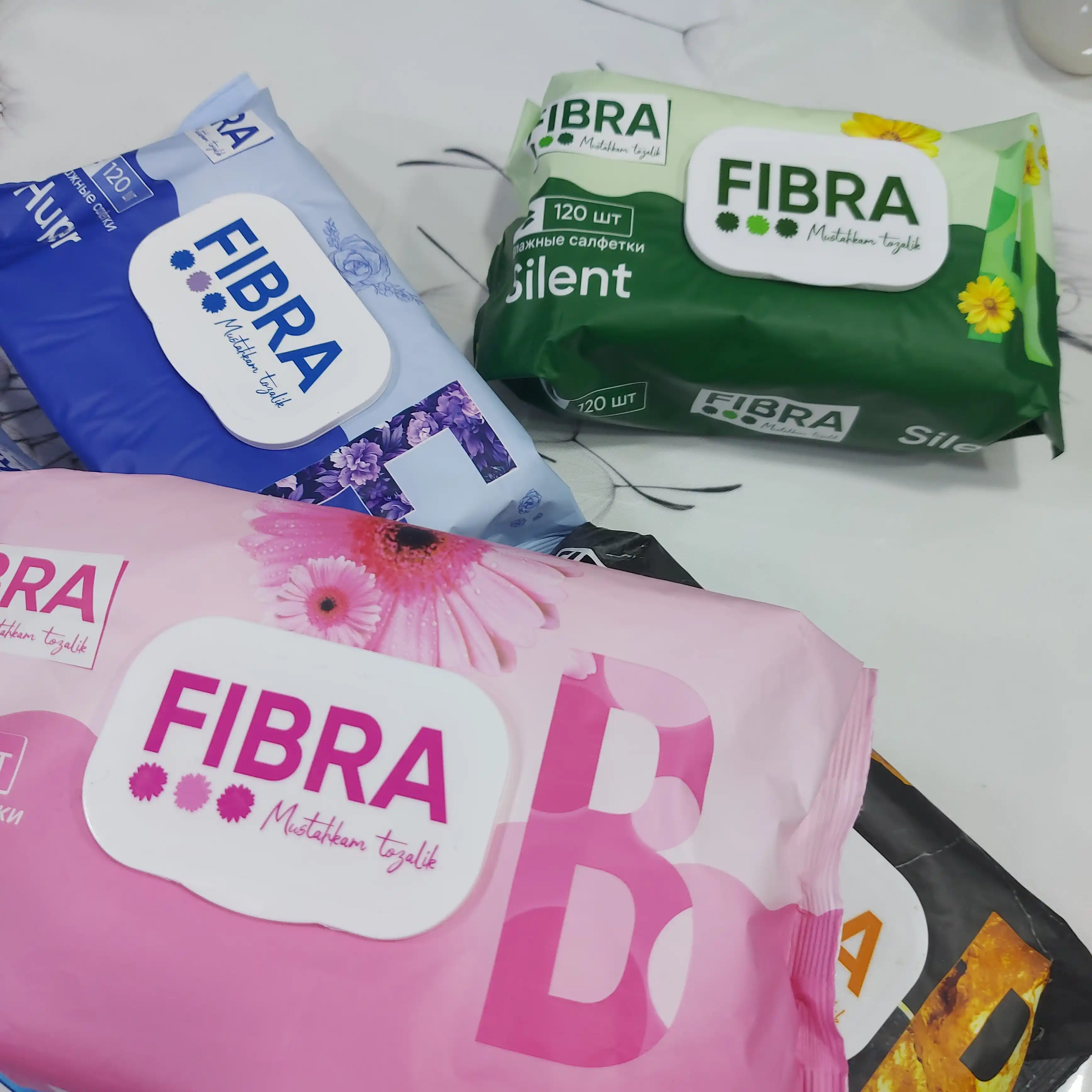 FIBRA Chamo nam salfetkalari, 120 dona