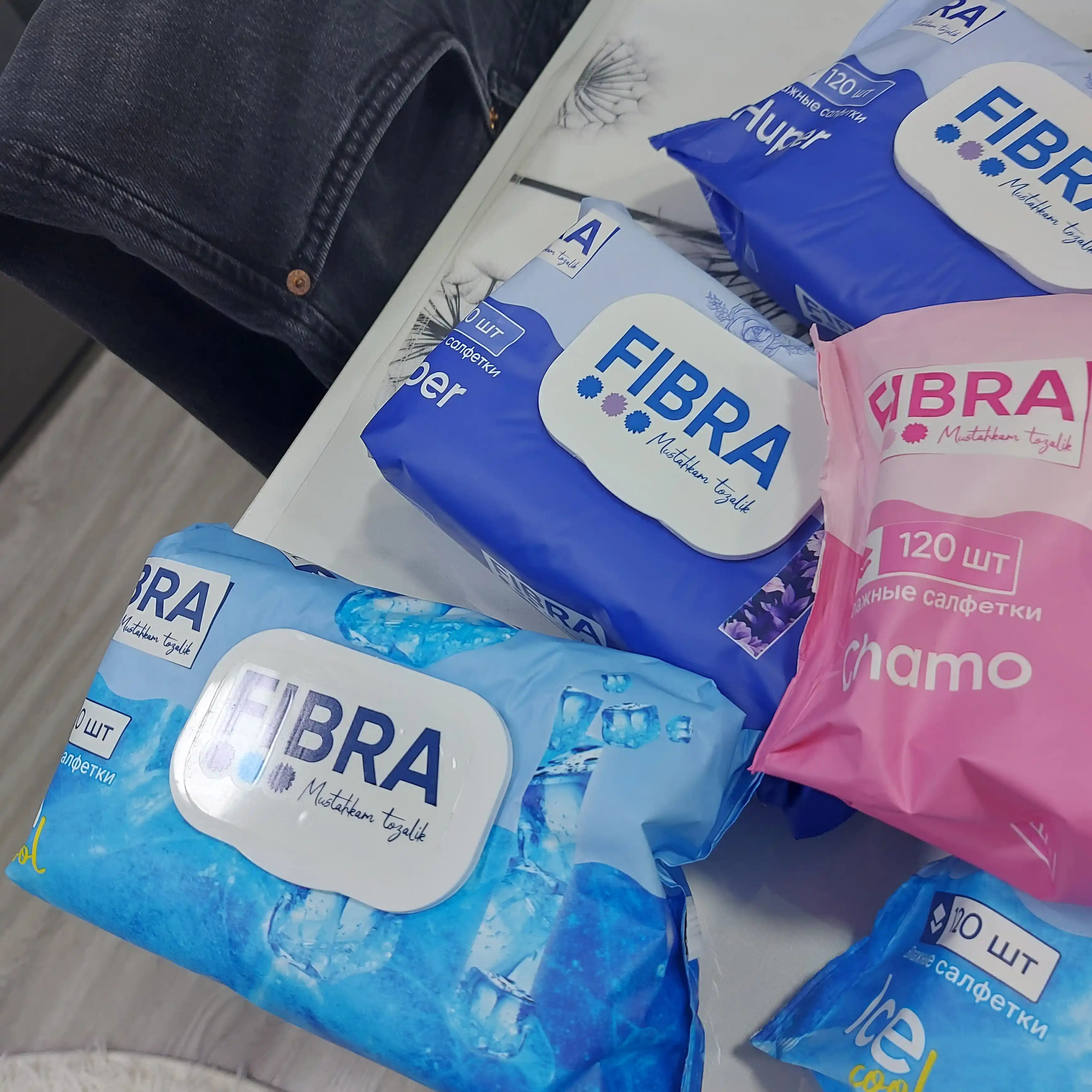 FIBRA Chamo nam salfetkalari, 120 dona