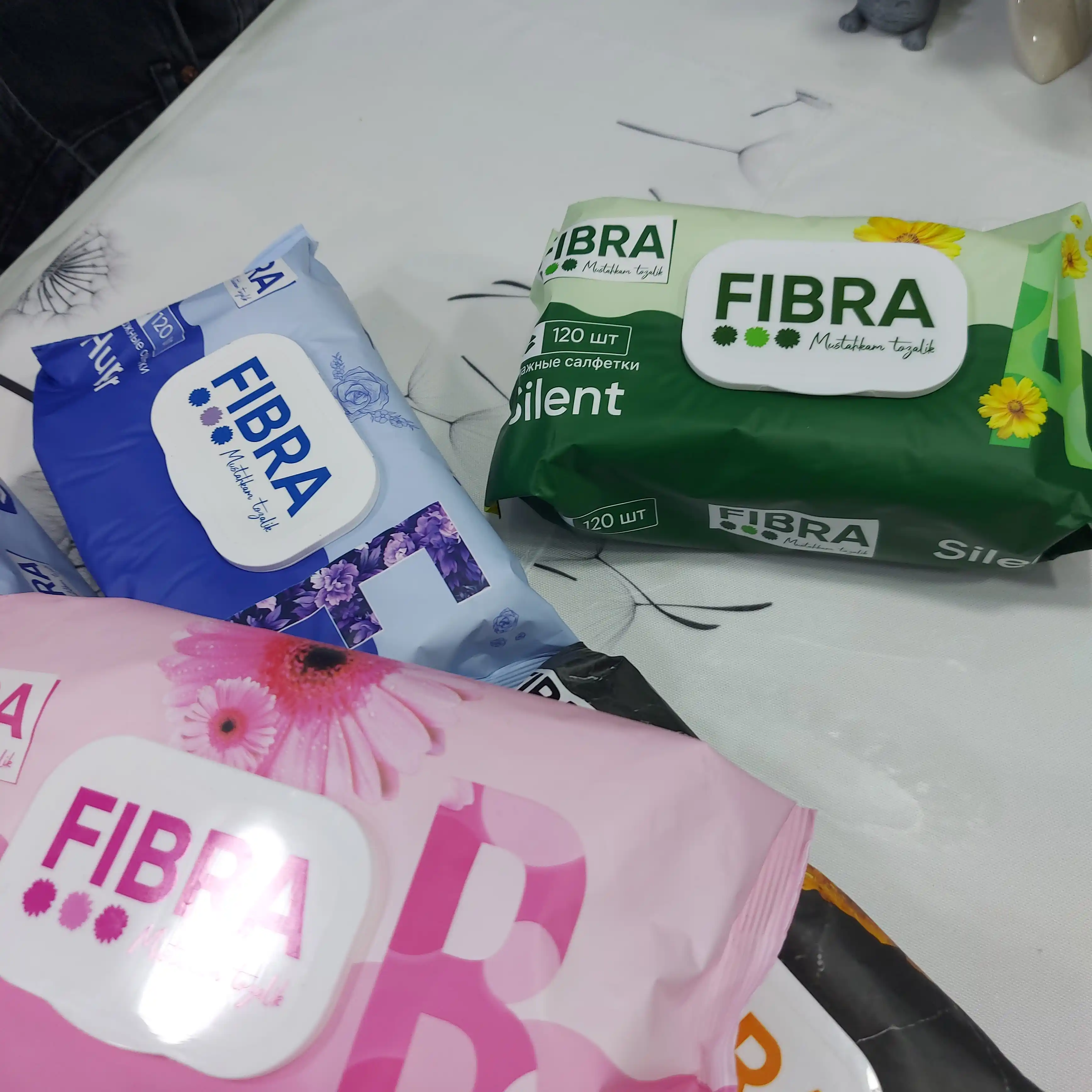 FIBRA Chamo nam salfetkalari, 120 dona