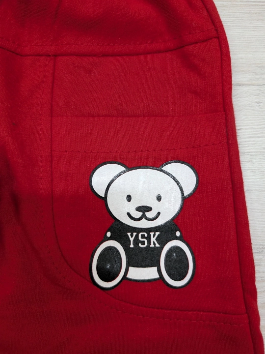 1 yoshdan 6 yoshgacha bo'lgan og'il bolalar uchun shim, mo'ynali