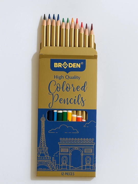 Rangli qalamlar Braden 8036-12, 12 rang