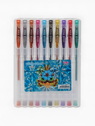 Yaltiroq gel ruchkalar HAO YOU, 12 rang - 