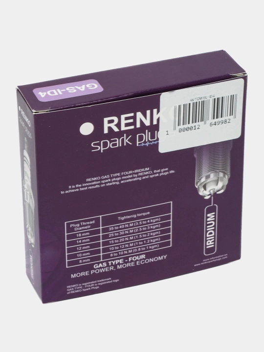 Renko Yonish svechasi Iridium 4-kontaktli GAS, Gentra/Cobolt/Nexia3/Spark