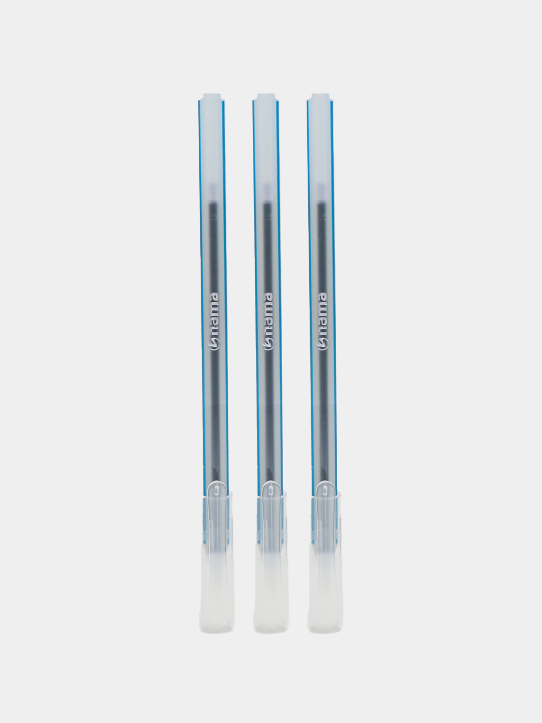 Nama Triangle-0,7mm-2 ruchkasi (2-ko‘k,1-qora) Tri-3mx-7 paketida 3 dona 0199 - 