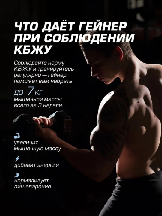 Гейнер для набора массы Siberian Nutrogunz MAD MASS GAINER, ванильный пломбир,  2000г