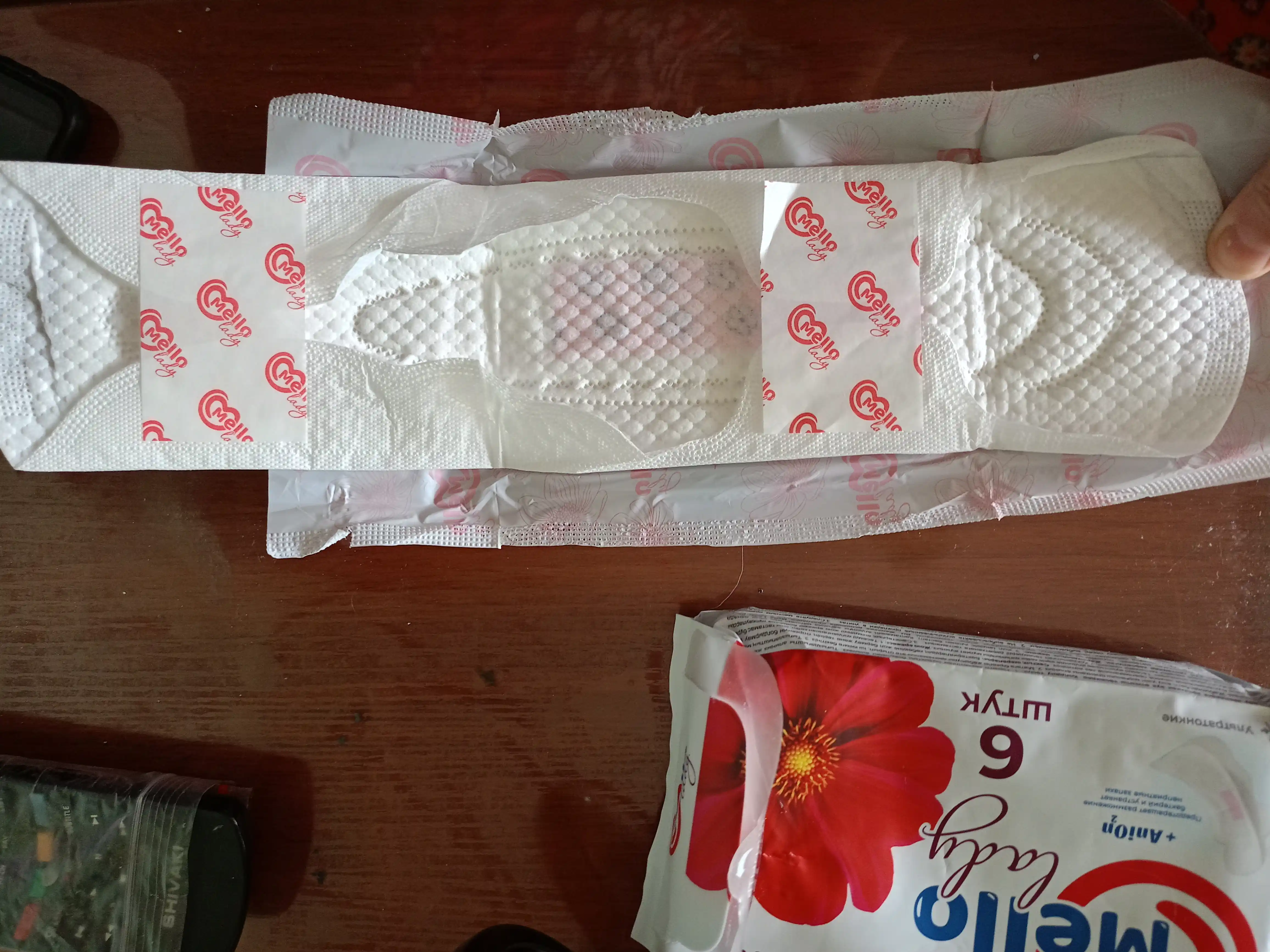 Ayollar uchun gigienik prokladkalari Mello lady 6, o'lchami 350 mm, 6 dona