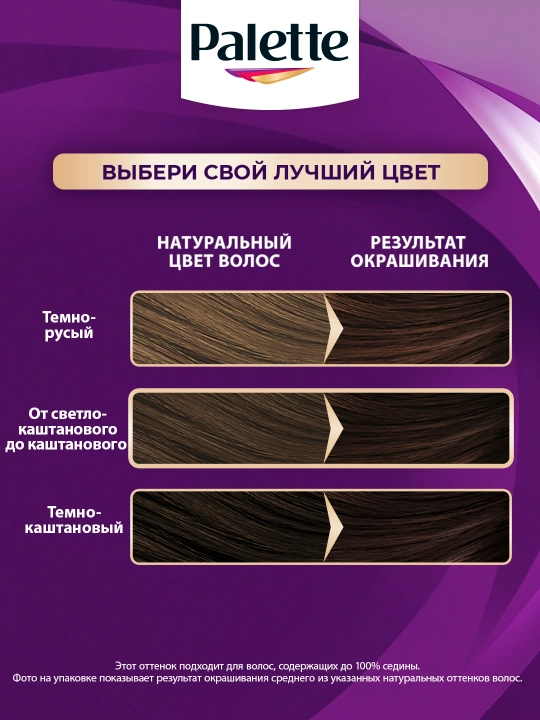 Крем краска Palette Intensive Color Creme W2, 3-65, Темный шоколад
