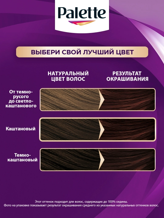 Крем краска Palette Intensive Color Creme R2, 3-68, краcное дерево
