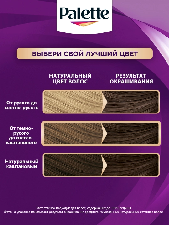 Краска для волос Palette ICC 5-0, светло-каштановый