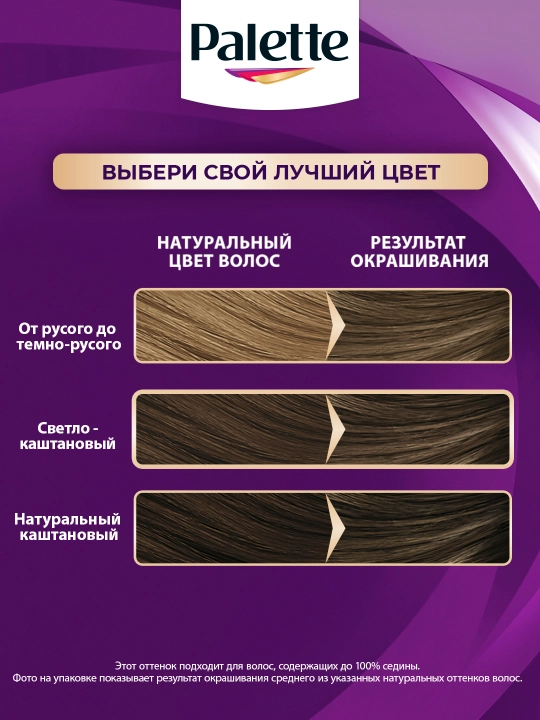 Краска для волос Palette ICC 6-1, пепельный темно-русый