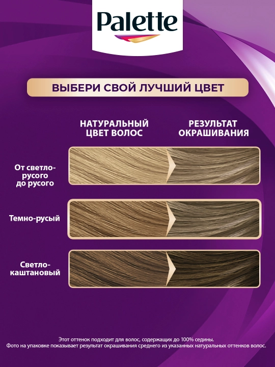 Краска для волос Palette Intensive 8-1, пепельный светло-русый